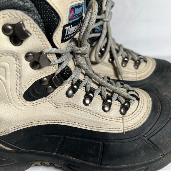 NWOT Alpine Design Summit Cream Leather Waterproof Snow/Hiking Boots Size 8 - Picture 15 of 16